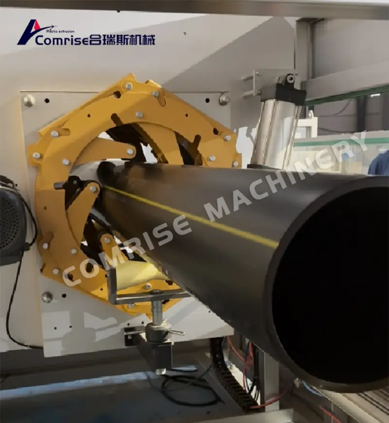 200-500 мм HDPE құбыр машинасының сынақ нұсқасы тұтынушылардың қанағаттануы үшін аяқталды 200-500 мм HDPE құбыр машинасының сынақ нұсқасы тұтынушылардың қанағаттануы үшін аяқталды